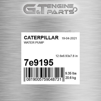 7E-9195 WATER PUMP fits CATERPILLAR (NEW AFTERMARKET)