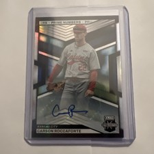 2023 Elite Extra Edition Carson Roccaforte AUTO Prime Numbers /200 Royals