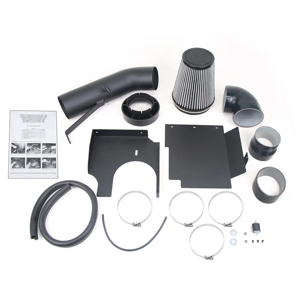 Cold Air Intake System For 2001-2006 Chevrolet Silverado 1500 HD 4.8L 5.3L 6.0L  - Image 2 of 4