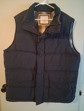 Old Khaki Brand Navy Puffer Vest  Mens Xl