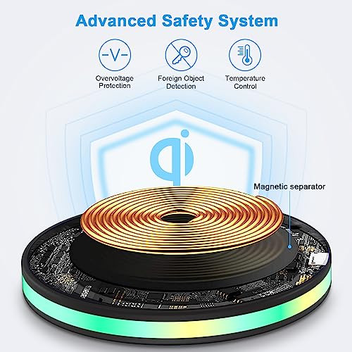 for Samsung Wireless Charger 15W Fast Charging Pad with Adapter for Samsung  - Imagen 5 de 8