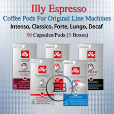Illy Espresso 50 Pods Compatible with NESPRESSO Originalline Coffee VARIETY PACK