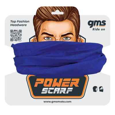 GMS Schlauchschal Baumwolle blau Sport Unisex