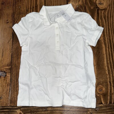 NWT Gap Kids Pique Polo Size S (6-7) - White