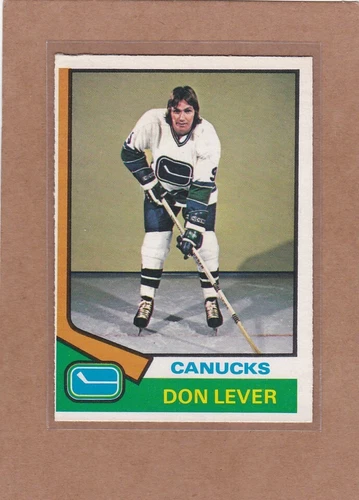 1974-75 O PEE CHEE HOCKEY DON LEVER #94 CANUCKS EX+ *A29185