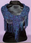 Dressy Shawlette - Purple/Blue- Shawl -  Perfect for Parties and the Holidays!!! — photo 1