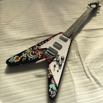 最終価格Jimi Hendrix Love Drops FlyingV Epiphone Inspired by the Guitar Legend's Customized Flying V