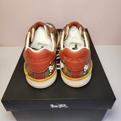 NIB CF162 COACH PEANUTS CLIP LOW TOP SNEAKERS SNOOPY  display picture 1