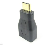 1pc Mini HDMI Male Type C to HDMI Female Type A Gold Plated Adapter Converter