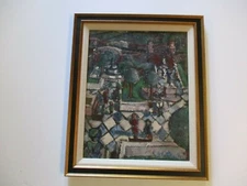VINTAGE IMPRESSIONIST PAINTING OIL REGIONALISM MODERNISM EXPRESSIONISM SIGNED