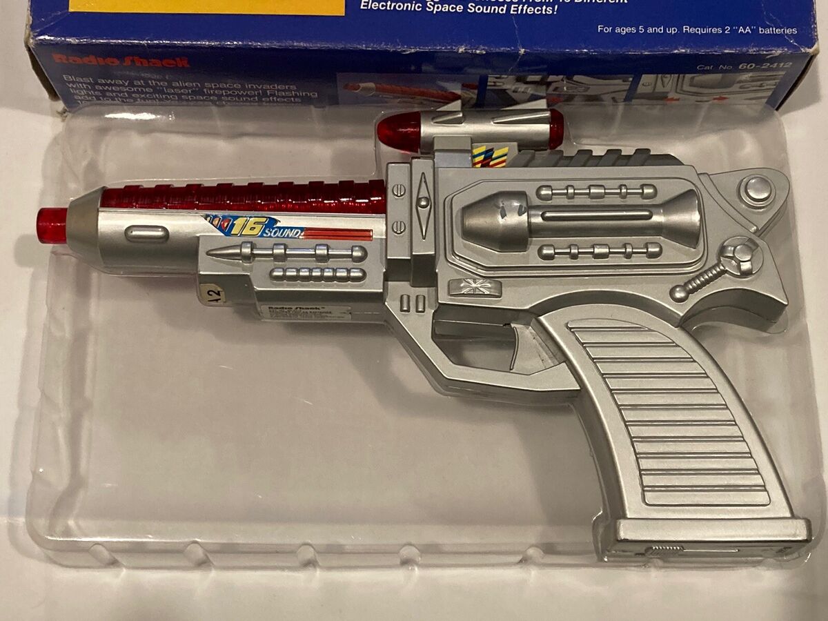 Radio Shack Space Ray Pistol 16 Sound Laser Gun Vintage In Radio Shack Space Ray Pistol 16 Sound Laser Gun Vintage In
