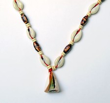 Surfer Kette Muschelkette Hawaii Muschel Kauri Beach Style ECHTE HANDARBEIT  