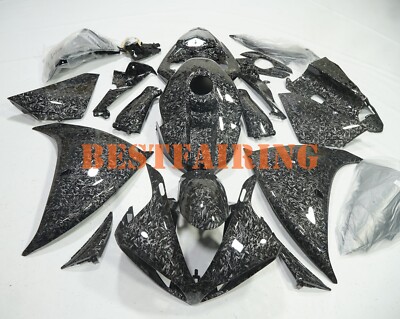 Forged Carbon Fiber Fairing For Yamaha YZF R1 2004-2014 Painted Kit w/Tank Cover