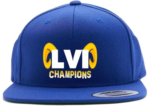  Los Angeles Rams LA Super Bowl LVI Champions Champs Snapback Hat - 第 1/1 張圖片