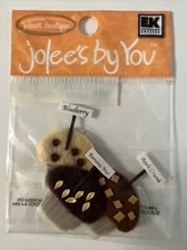 Jolee’s By You MUFFIN 3pcs Mini Scrapbooking Embellishments RARE