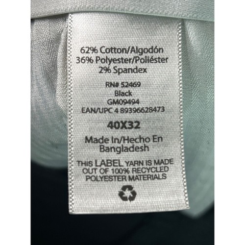 George Khaki Chino Dress Pants Men's Preppy Black Regular Fit Size 40X32 - Picture 6 of 12