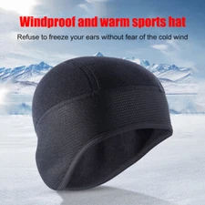 Winter Windproof Bicycle Bike Helmet Fleece Liner Cap with Ear Cover Beanie Cap