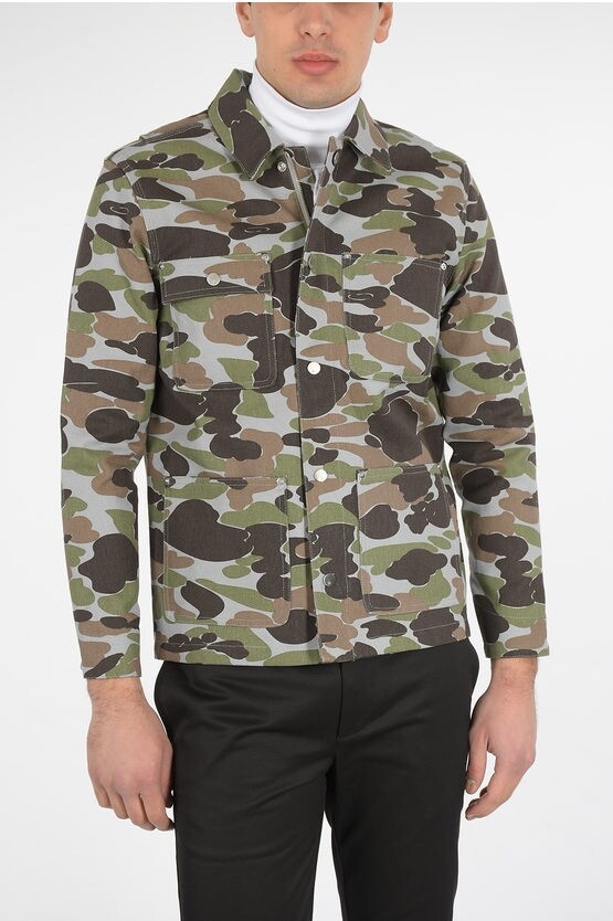 ALTRA Cappotto Carhartt WIP X OAMC Chester foderato tela pesante H mimetico isola rigido L