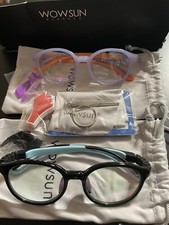 Kids Blue Light Blocking Glasses for Boys Girls Lightweight 2 Pairs