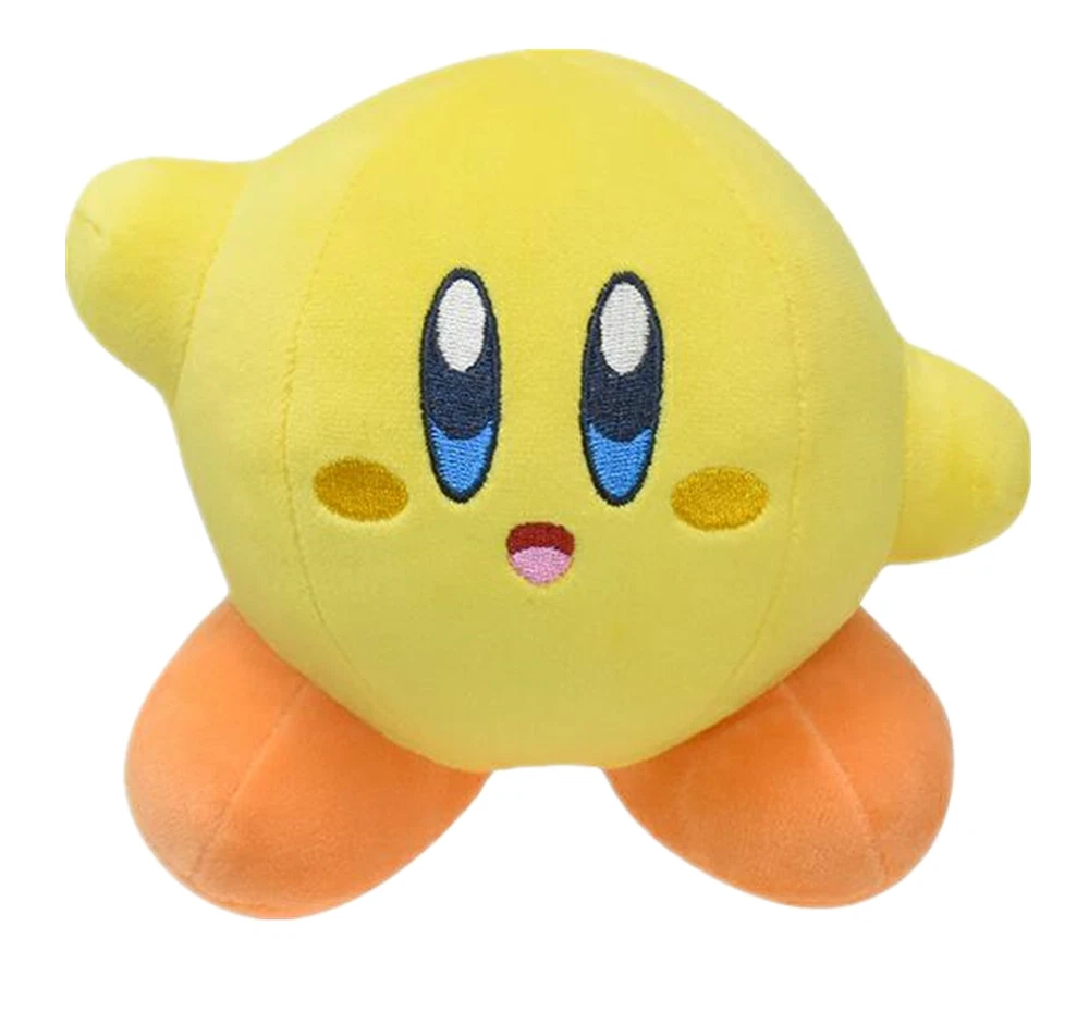 Yellow Kirby Plush Doll Stuffed Animal Plushie Toy 5.5 inch Xams