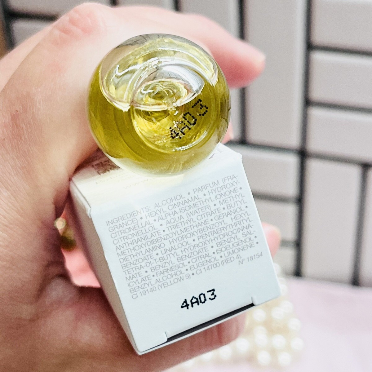 Dior J'adore L'Or Essence de Parfum Mini Travel Size Splash 3.5ml