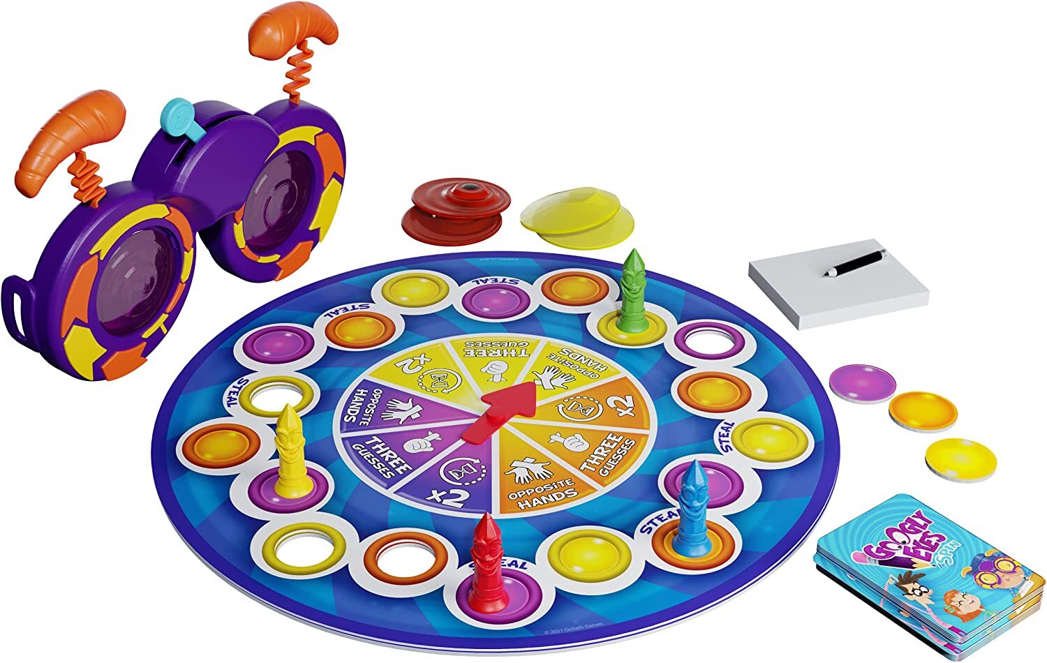 Goliath Googly Eyes Spin Family Drawing Game with Crazy,VisionAltering