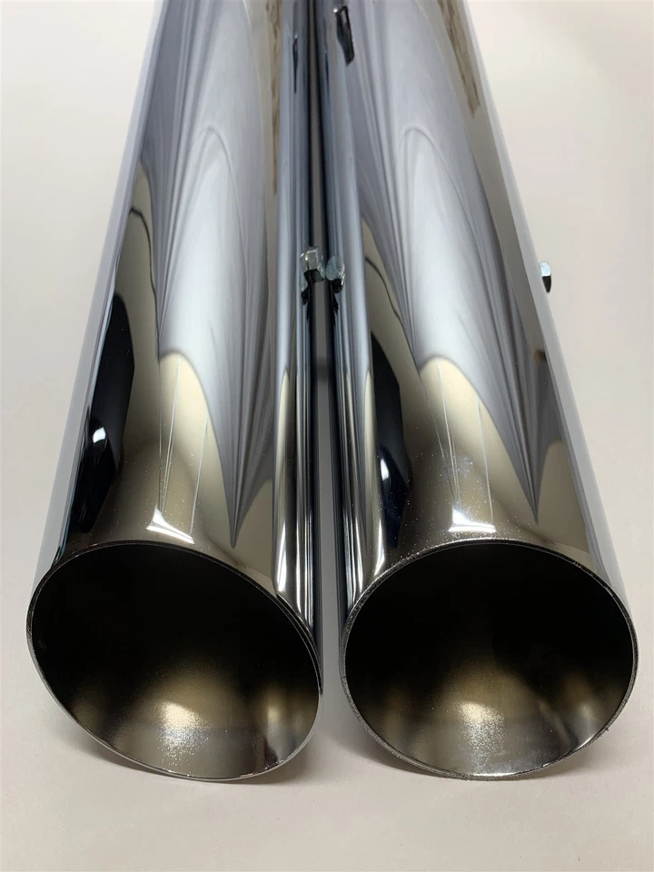  Harley-Davidson 07-17 Softail Slim Khrome Werks 3" Slash Cut Slip-On Mufflers  - Image 2 of 4