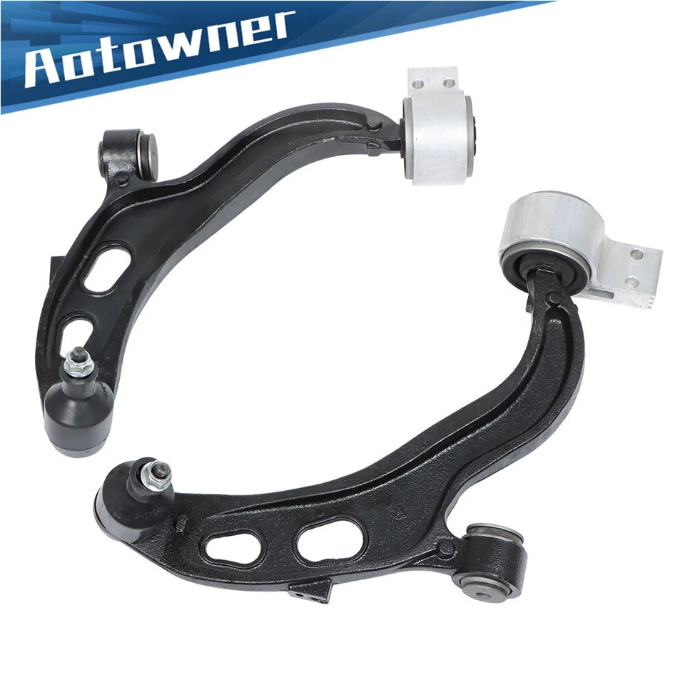 Pair Front Lower Control Arms w/ Ball Joint For 2013-2019 Ford Taurus Flex MKT - Image 3 of 4