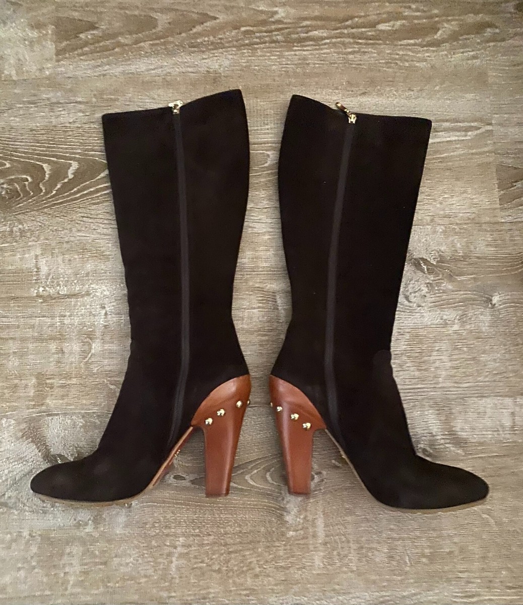 Cesare Paciotti Brown Suede Women's Tall Boots size 41