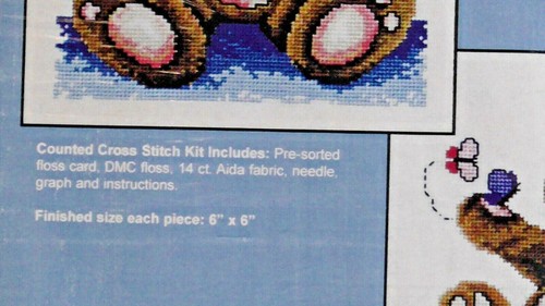 Butterfly Bears Counted Cross Stitch Kit Jeanette Crews Designs - Picture 4 of 4
