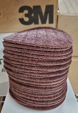 25) Scotch-Brite 7” Coarse Precision Ceramic Surface Conditioning Disc Hook Loop