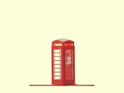 BRAWA 5437 Englische Telefonzelle, H0