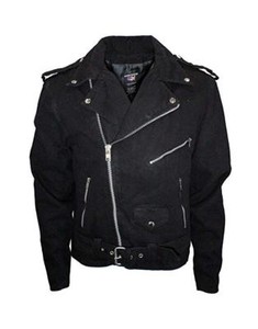 black denim jacket zipper