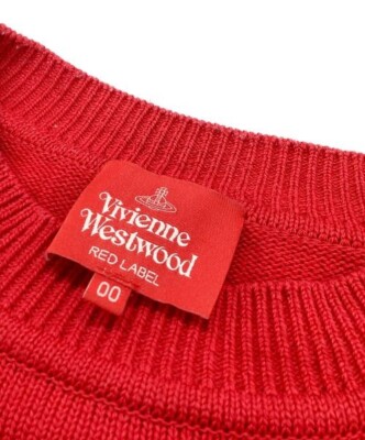 Vivienne Westwood Red Label Heart Ruffle Knit Top Size S From