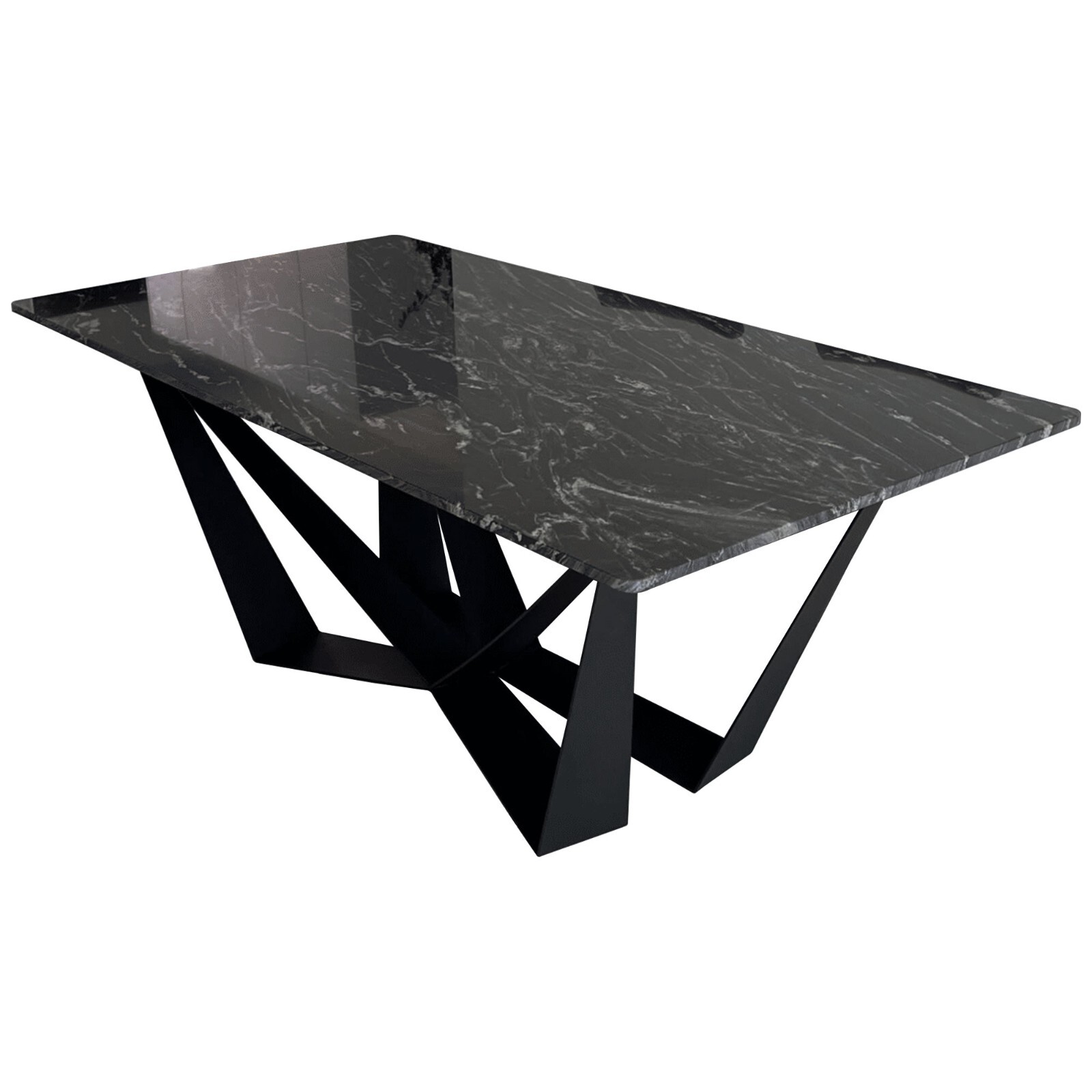 TISCHGESTELL SPIDER mit VERSTÄRKUNGSRAHMEN für Stein- und Marmortischplatten