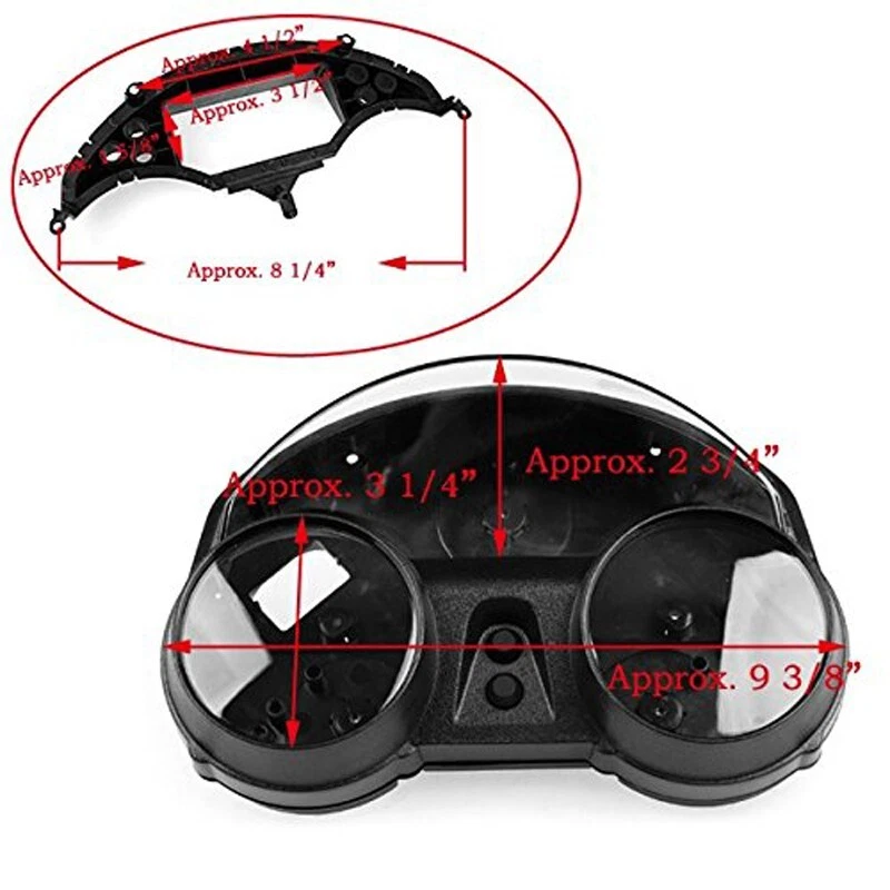 Carcasa de tacómetro calibre motocicleta para Kawasaki Ninja ZX14 ZZR1400 2006-2011 Foto 3 de 4