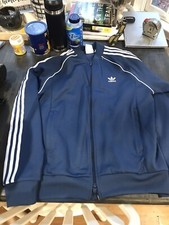 Adidas Firebird Jacket Mens Large Blue Tracksuit Soccer Trefoil 3 Stripes Pants