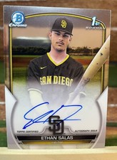 Ethan Salas 2023 Bowman Chrome #CPA-ESS Base Auto Padres 1st Bowman Prospect SP