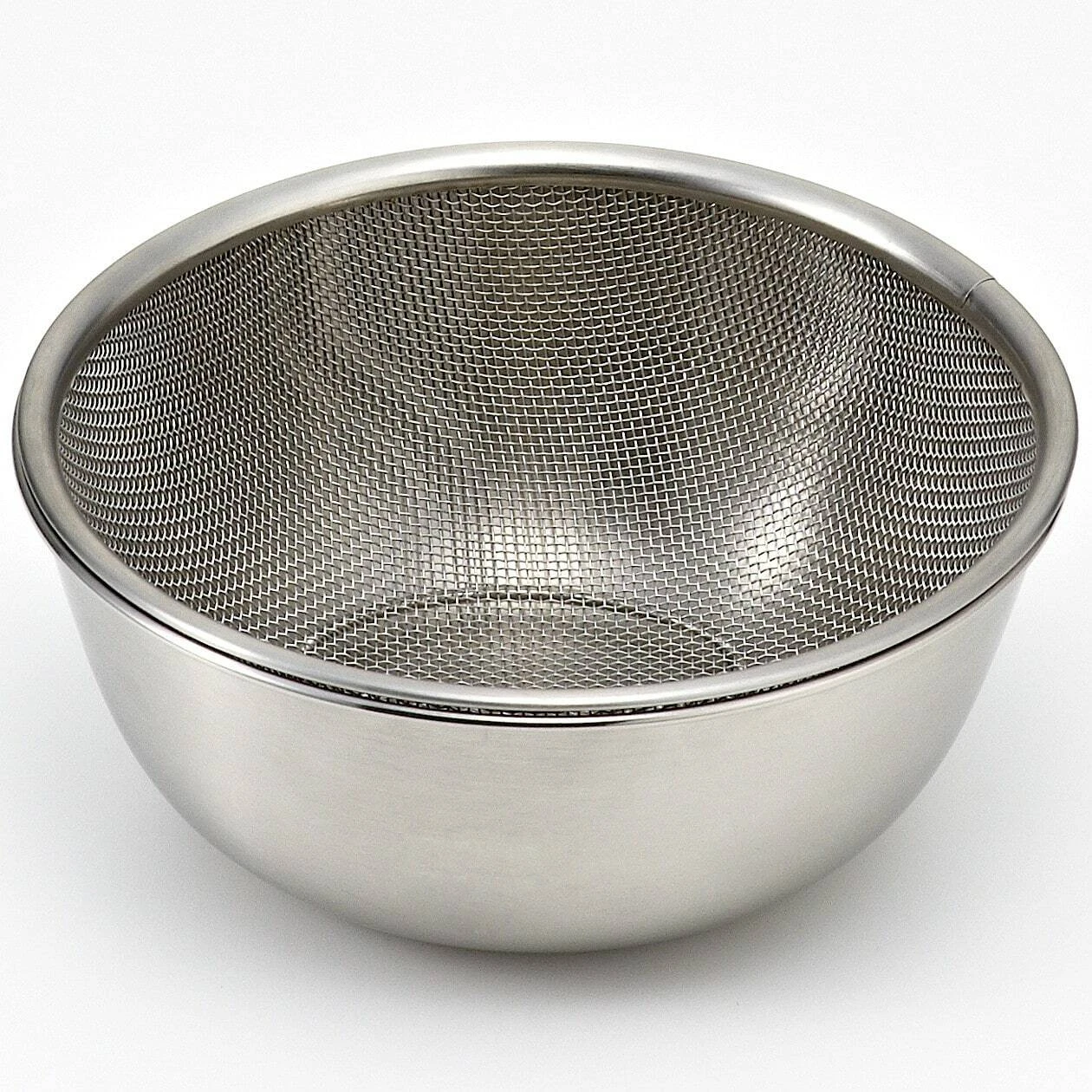 MUJI Stainless Steel Mesh Strainer & Bowl - Thumbnail 2