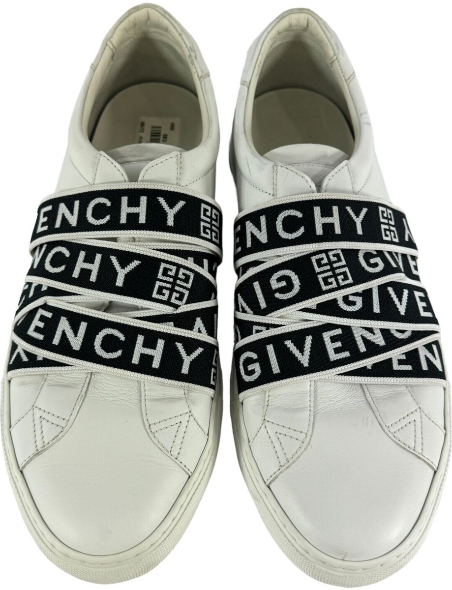 $695 GIVENCHY White Leather Urban Street Logo Men's Sneakers $695 GIVENCHY White Leather Urban Street Logo Men's Sneakers