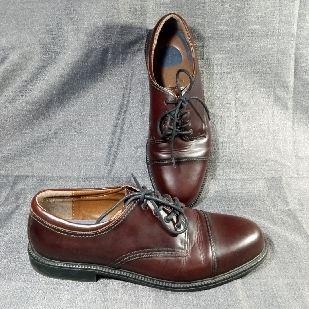 Dockers Mens Shoes Oxford Brown Leather Tie Round Cap Toe Size 13M - Preowned Dockers Cap Toe Oxfords Size 13 M Brown Leather Shoes | eBay main image 2