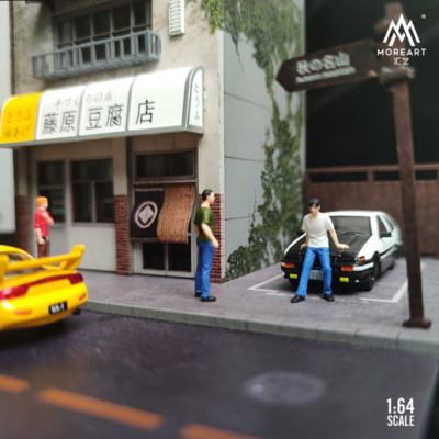 1/64 Scale Initial D 藤原とラふ店 Fujiwara Takumi Bunta Takahashi