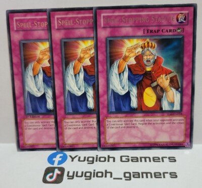 yugioh cards that stop spells and traps YUGIOH SPELL STOPPING STATUTE X3 RARE PLAYED
