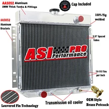 3 Row Radiator Fit 1967-70 Ford Mustang 1970-73 Maverick 1971-72 Mercury Comet