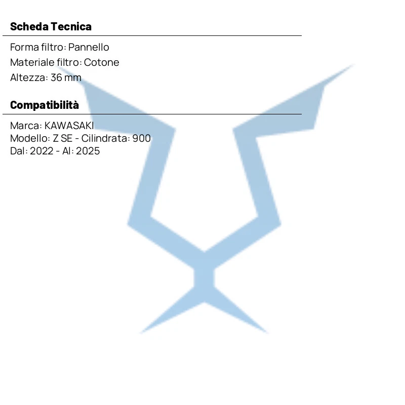 K&N KA9117 Filtro De Aire Sustituto Para Kawasaki Z900 SE 2022-2025 - Imagen 3 de 4