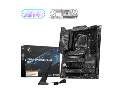 MSI Z890 GAMING PLUS WIFI LGA 1851 Intel Z890 SATA 6Gb/s ATX Motherboard