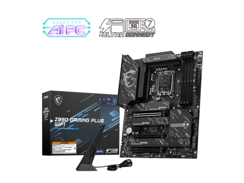 MSI Z890 GAMING PLUS WIFI LGA 1851 Intel Z890 SATA 6Gb/s ATX Motherboard