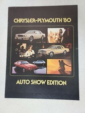 1980 Chrysler Plymouth Auto Show Edition Sedan Dealer Brochure Book 8" x 11"