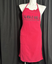 Vintage Washington National DC Opera Apron Red 1980s Cooking Entertaining Pocket