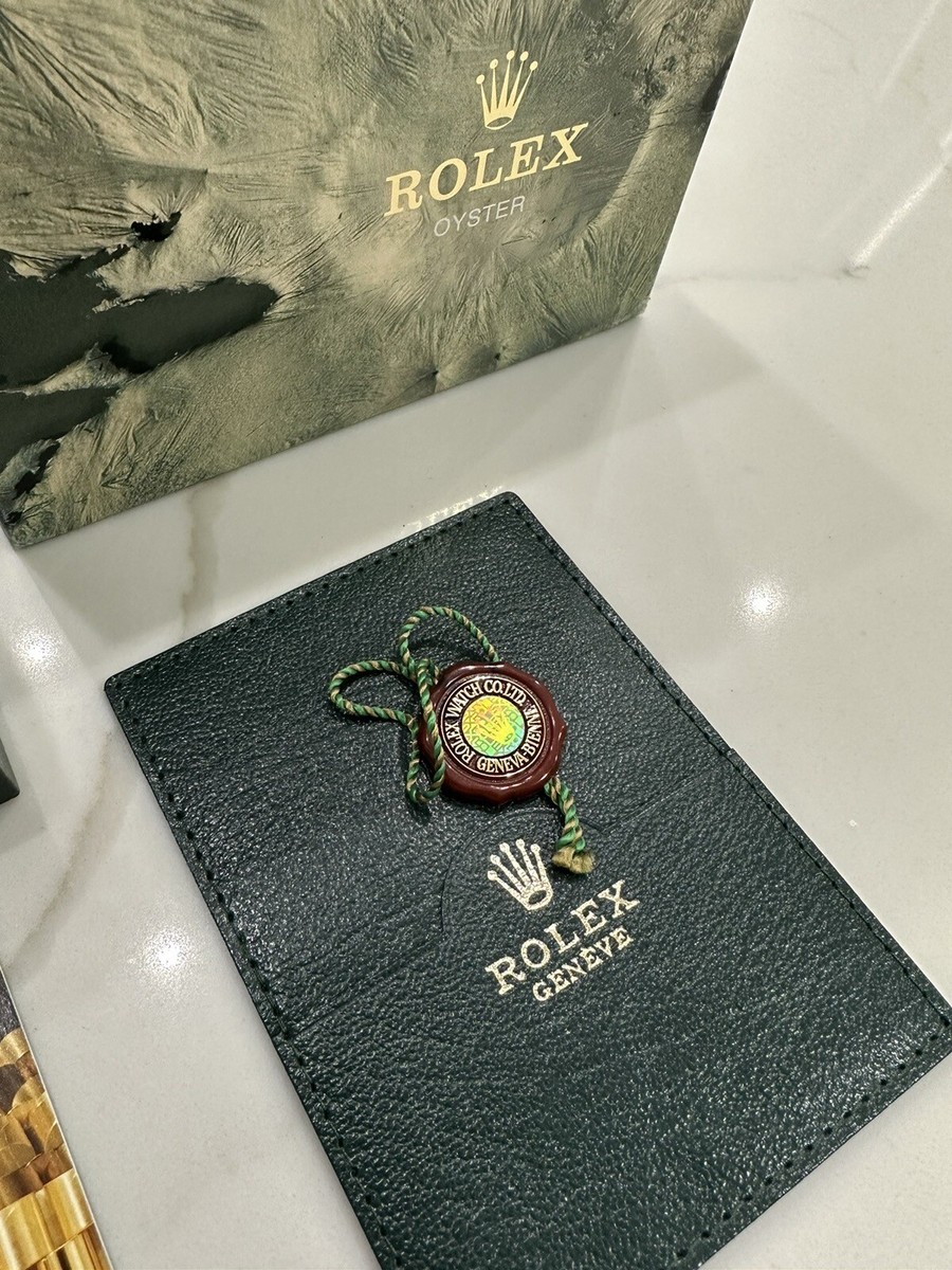 Authentic ROLEX Explorer ii 16570 Watch Box COMPLETE SET Booklets